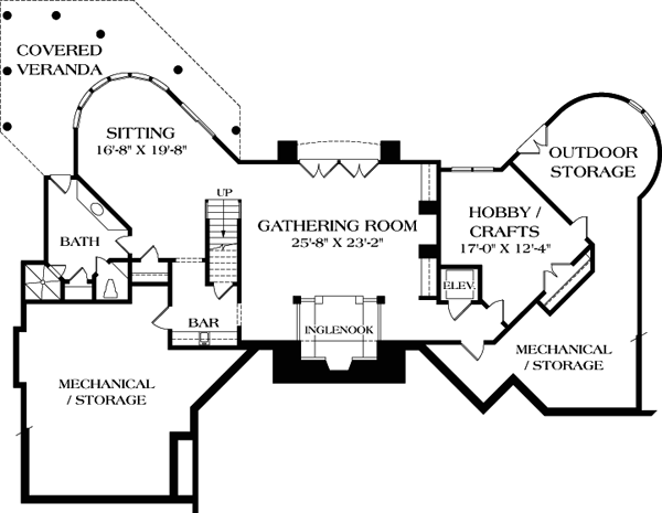 House Plan 85659 Lower Level