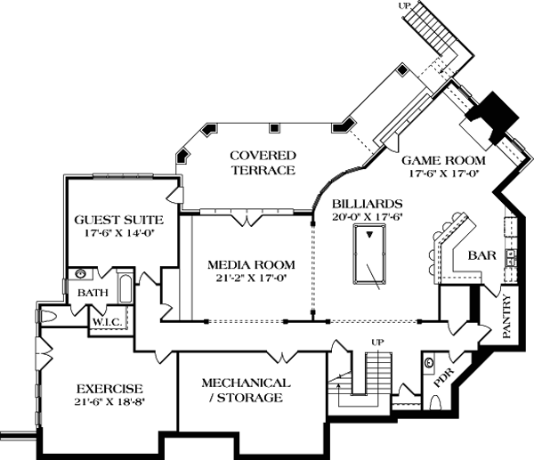 House Plan 85660 Lower Level