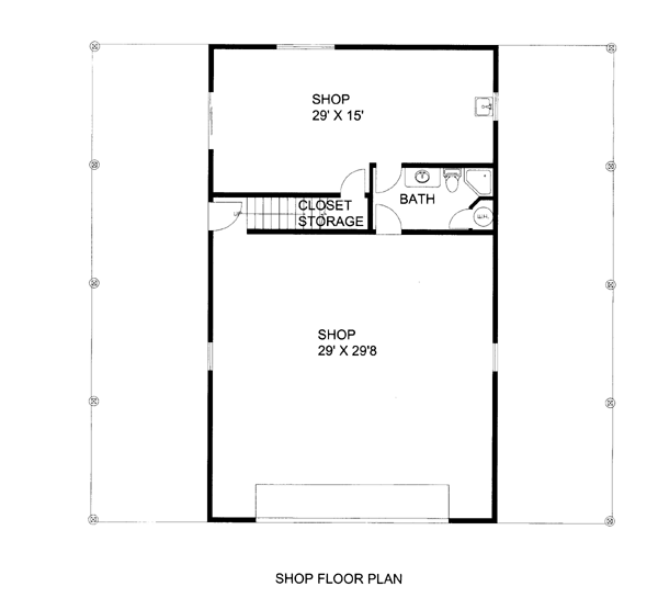 Garage Plan 85802 - 2 Car Garage Level One