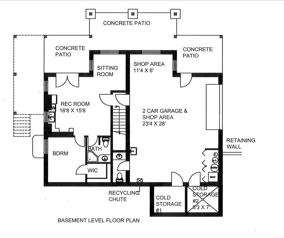 House Plan 85835 Lower Level