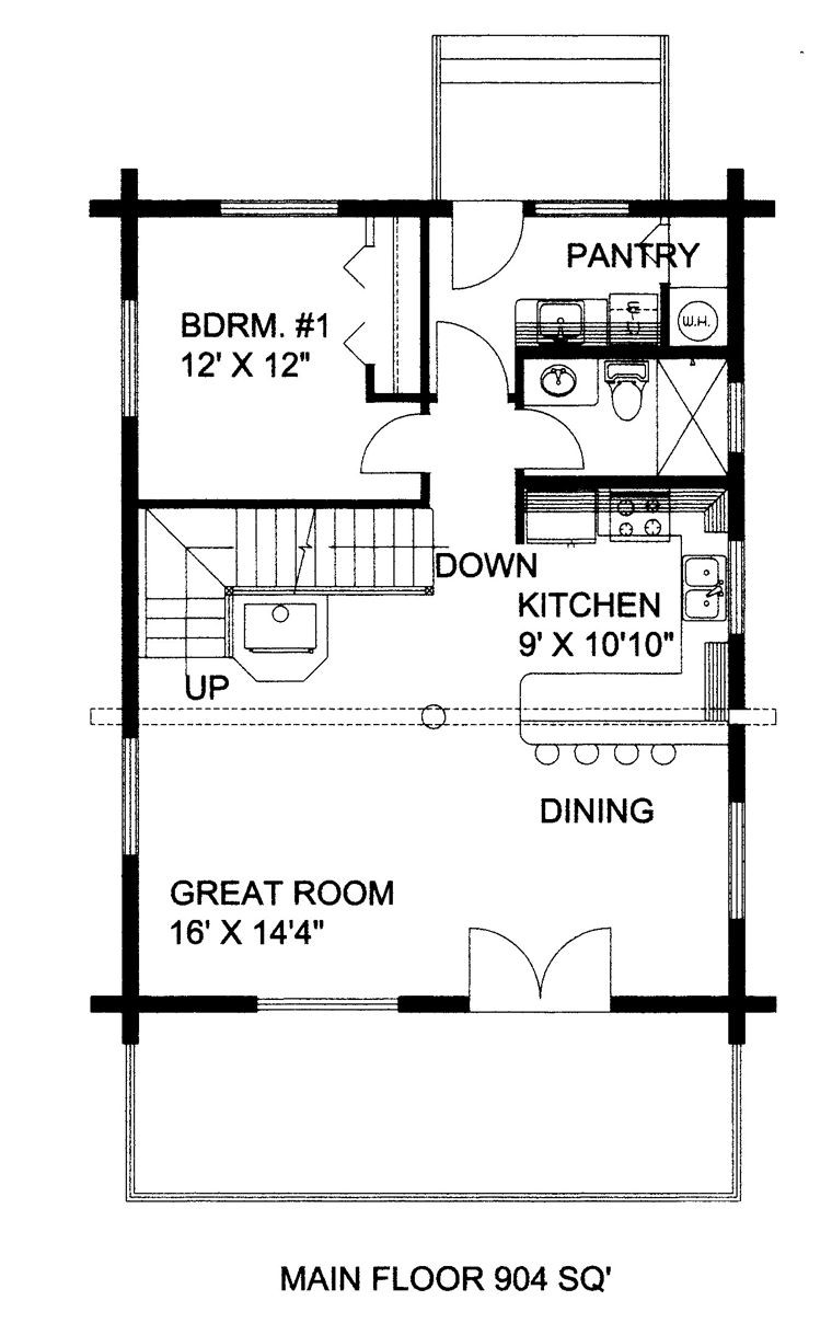 House Plan 85869 Level One