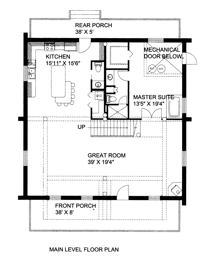House Plan 85870 Level One