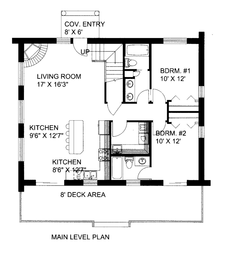 House Plan 85871 Level One