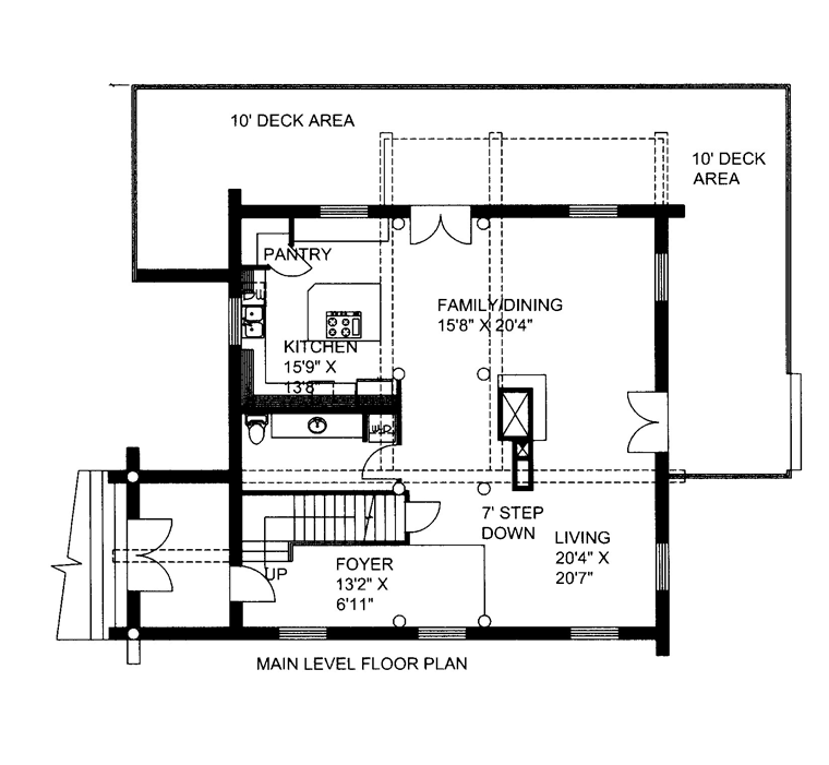 House Plan 85873 Level One