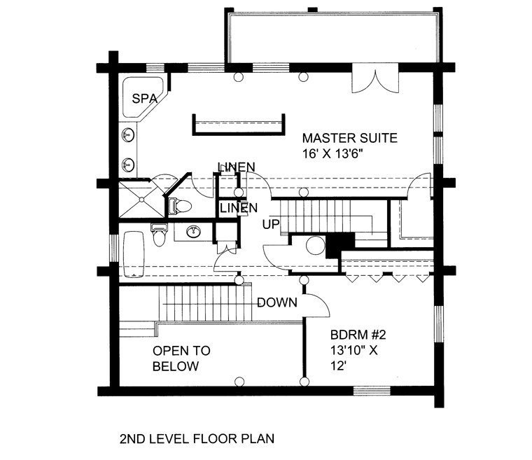 House Plan 85873 Level Two