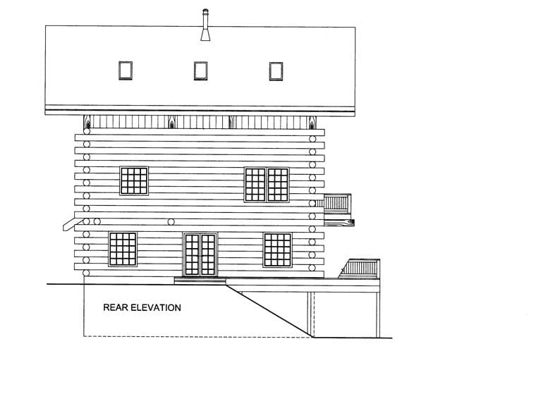 House Plan 85873 Rear Elevation