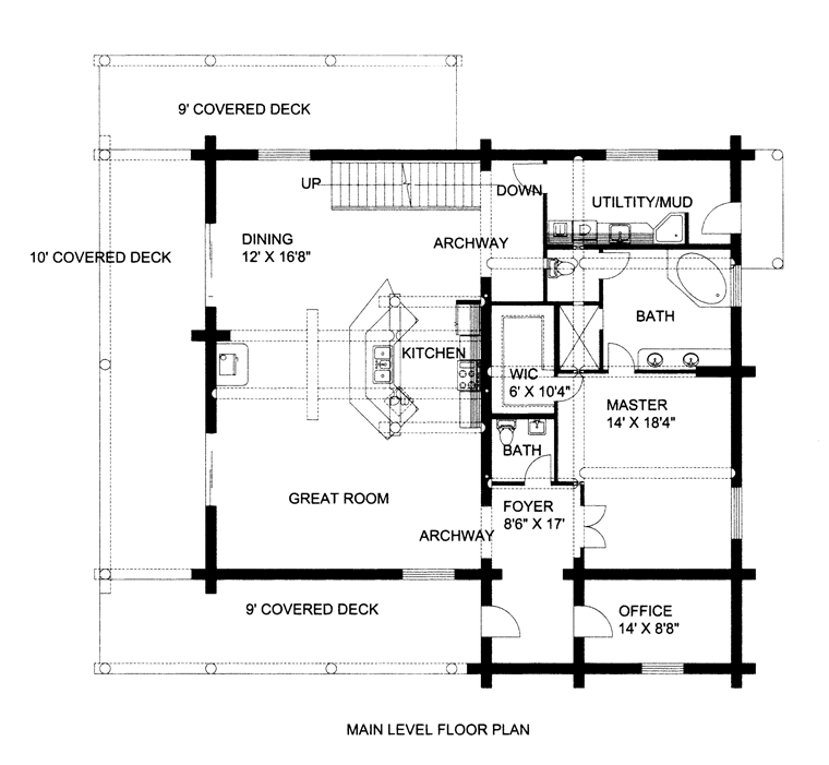 House Plan 85875 Level One