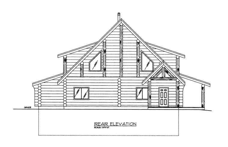 House Plan 85875 Rear Elevation