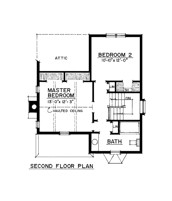 House Plan 86001 Level Two