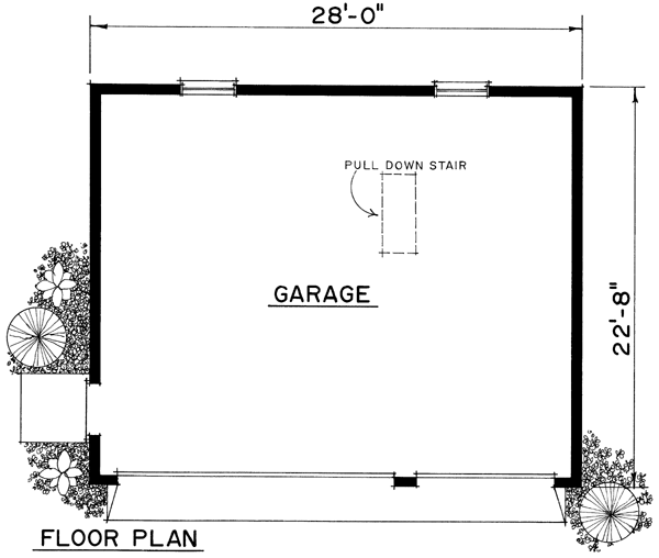 Garage Plan 86059 - 3 Car Garage Level One