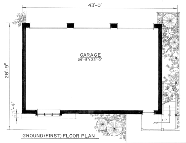 Garage Plan 86061 - 3 Car Garage Apartment Level One
