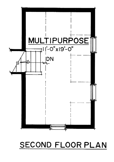 Garage Plan 86064 - 3 Car Garage Level Two