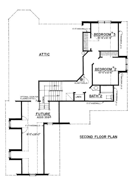 House Plan 86070 Level Two