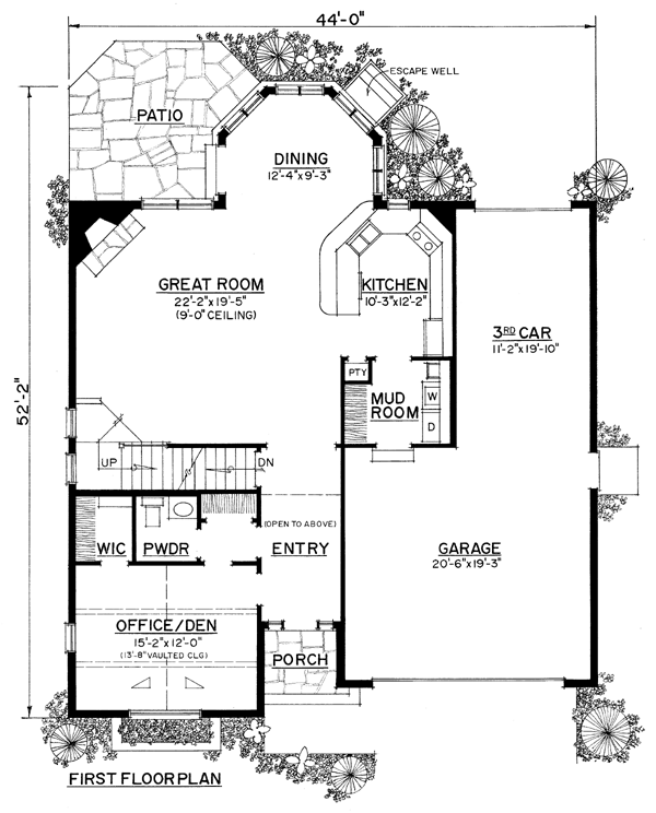 House Plan 86072 Level One