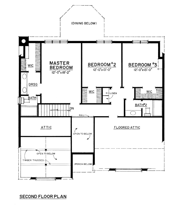 House Plan 86072 Level Two