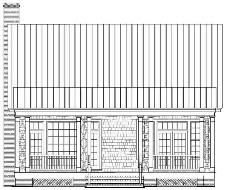 House Plan 86106 Rear Elevation