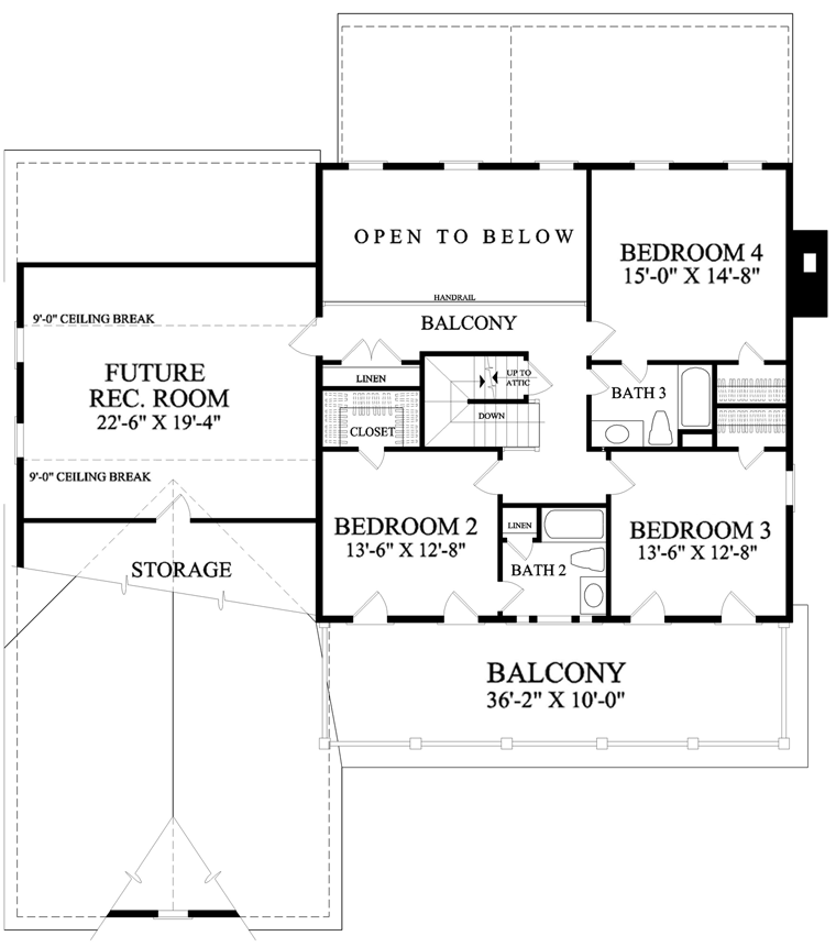 House Plan 86138 Level Two