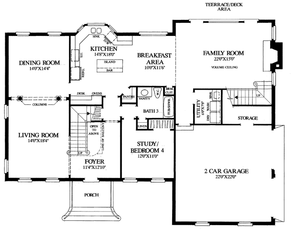 Plan 86149 | Southern Style with 4 Bed, 3 Bath, 2 Car Garage