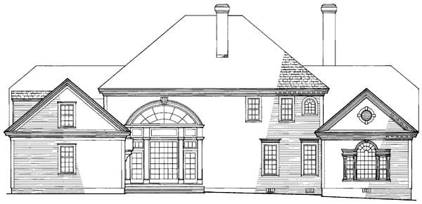 House Plan 86186 Rear Elevation