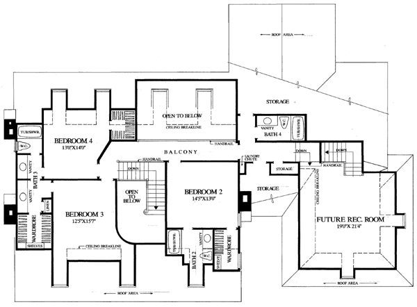 Plan 86227 | Traditional Style with 4 Bed, 5 Bath, 2 Car Garage