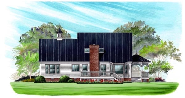 House Plan 86246 Rear Elevation