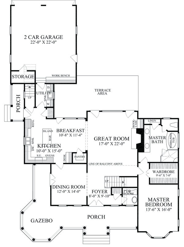 House Plan 86280 Level One