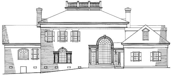House Plan 86283 Rear Elevation