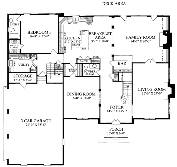 House Plan 86320 Level One