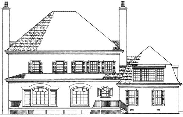 House Plan 86320 Rear Elevation