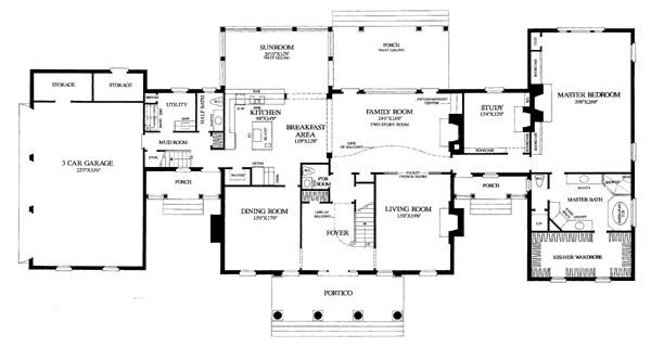 House Plan 86333 Level One