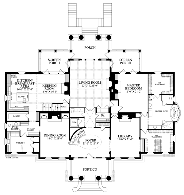 House Plan 86337 Level One