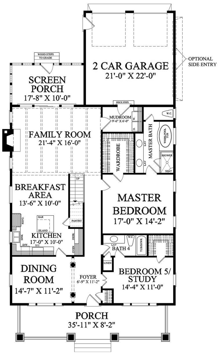 House Plan 86346 Level One