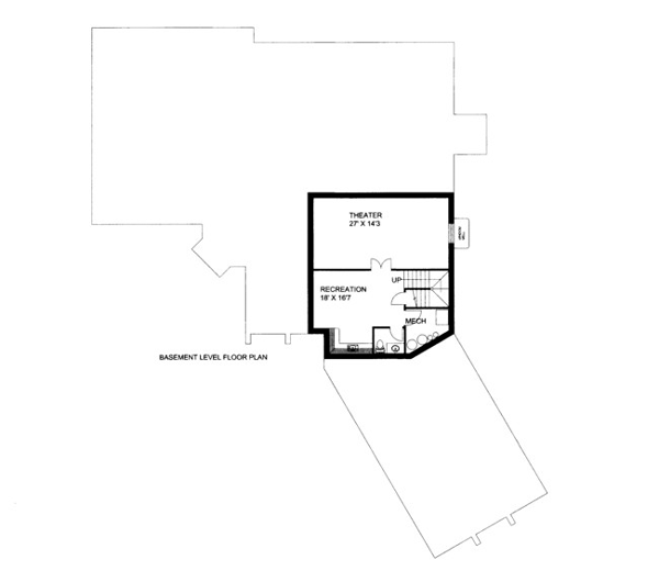 House Plan 86520 Lower Level