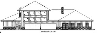 House Plan 86520 Rear Elevation