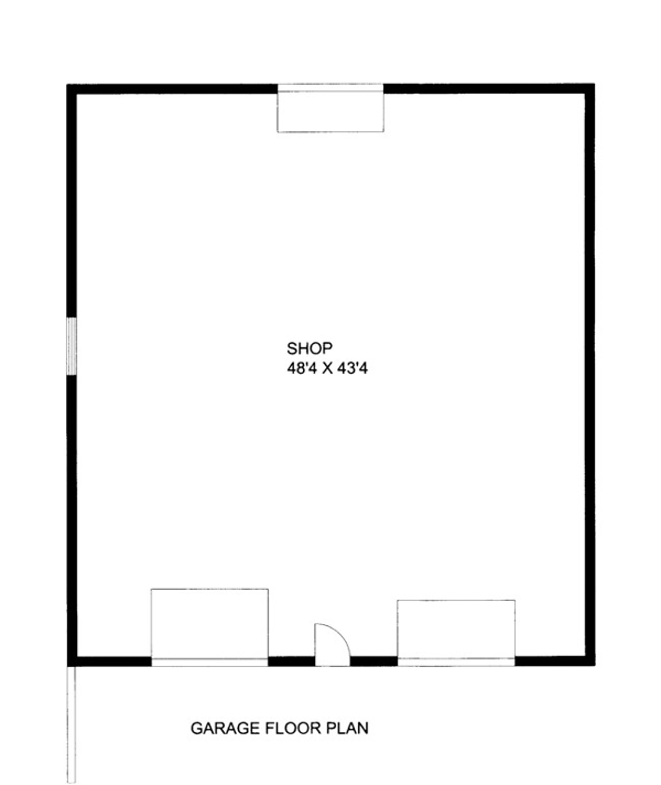 Garage Plan 86590 - 4 Car Garage Level One