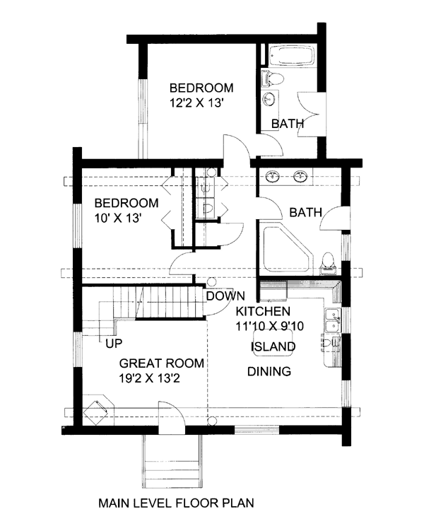 House Plan 86606 Level One