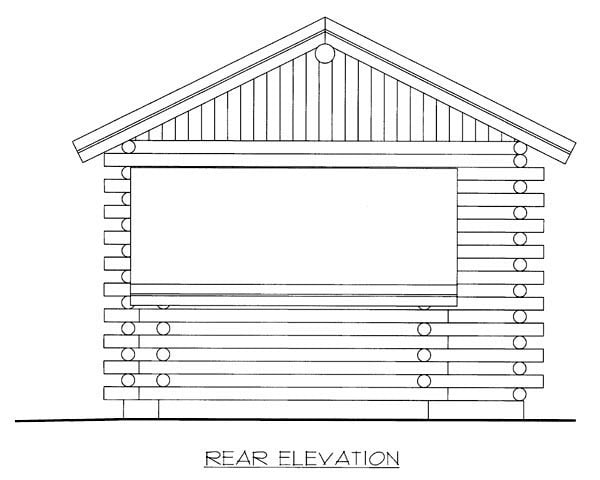 House Plan 86606 Rear Elevation