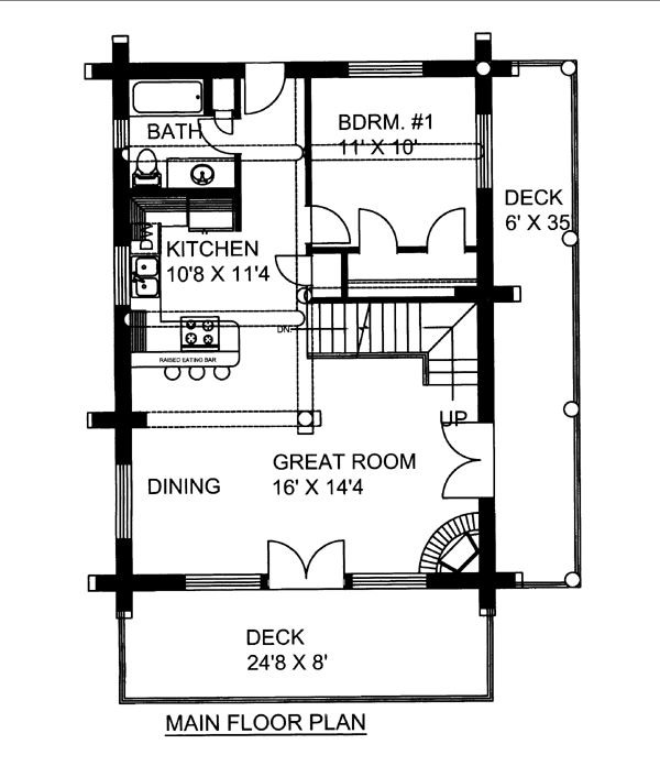 House Plan 86608 Level One