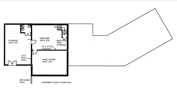 House Plan 86609 Lower Level