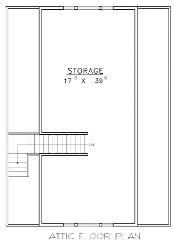 Garage Plan 86897 - 3 Car Garage Level Two