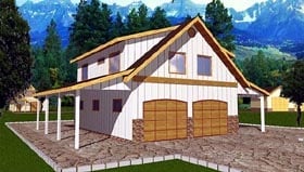 Plan 86898 - 970 Square Feet