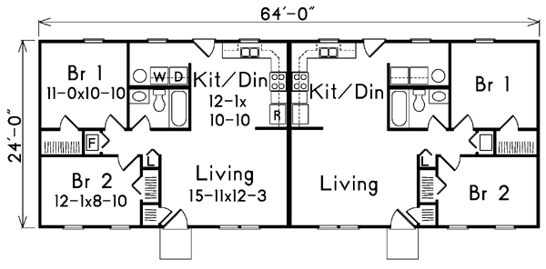 Multi-Family Plan 86926 Level One