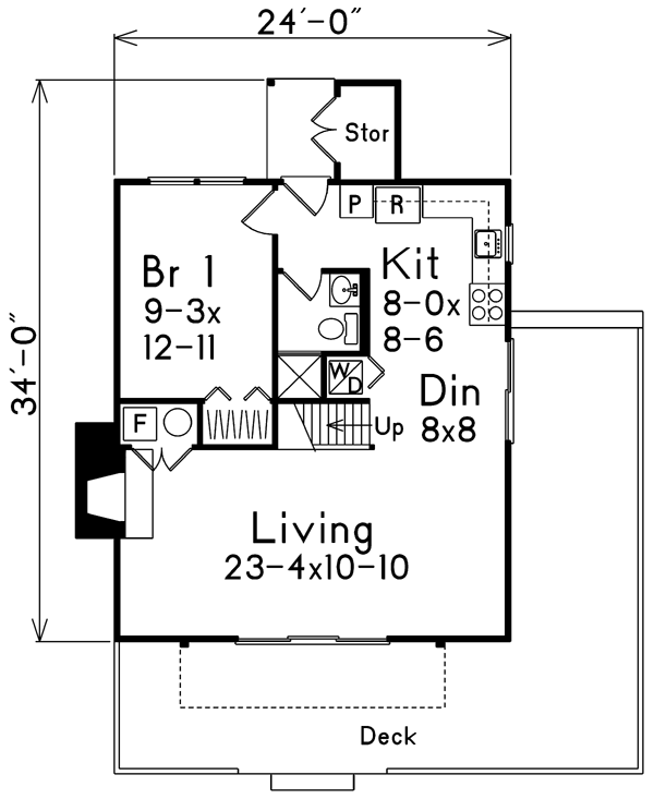 House Plan 86943 Level One