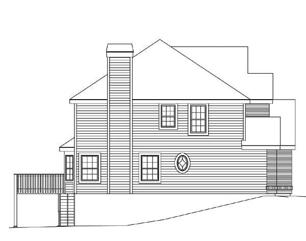 Traditional Plan with 2614 Sq. Ft., 4 Bedrooms, 3 Bathrooms, 2 Car Garage Picture 2