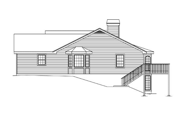 Country, Ranch, Traditional Plan with 2432 Sq. Ft., 3 Bedrooms, 2 Bathrooms, 2 Car Garage Picture 3