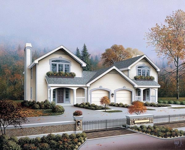 Country, Ranch, Traditional Plan with 2408 Sq. Ft., 4 Bedrooms, 4 Bathrooms Elevation