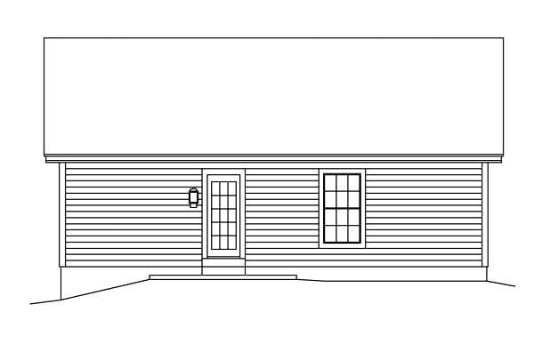 House Plan 86989 Rear Elevation