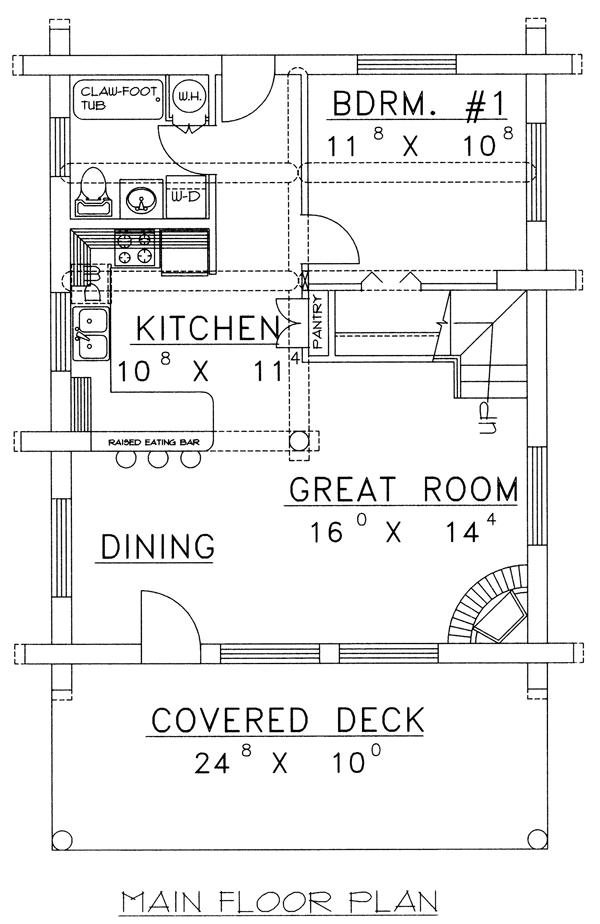 House Plan 87028 Level One