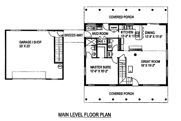 House Plan 87054 Level One