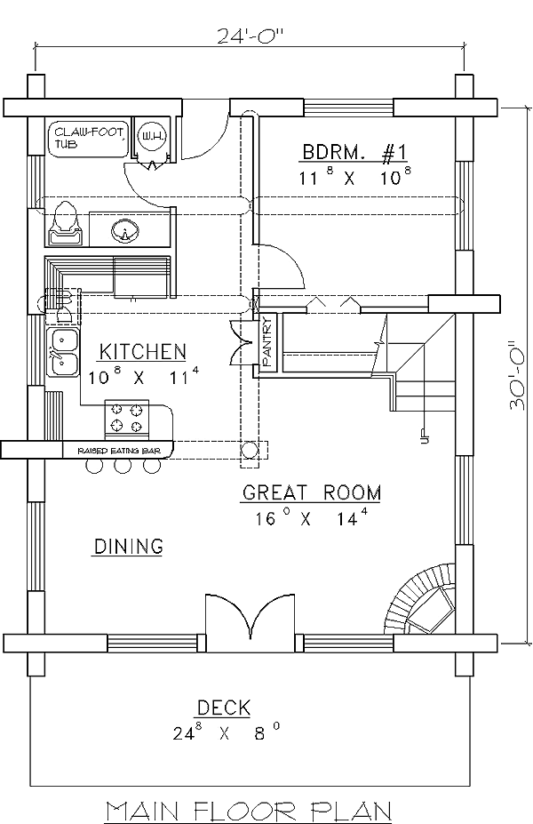 House Plan 87070 Level One